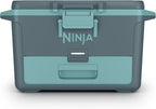 Ninja FrostVault™ 50qt Hard Cooler with Storage Drawer, Halocline Green | Ninja FrostVault keeps food cool, dry & separate under 40°F for days, with 50-qt capacity holding up to 80 cans