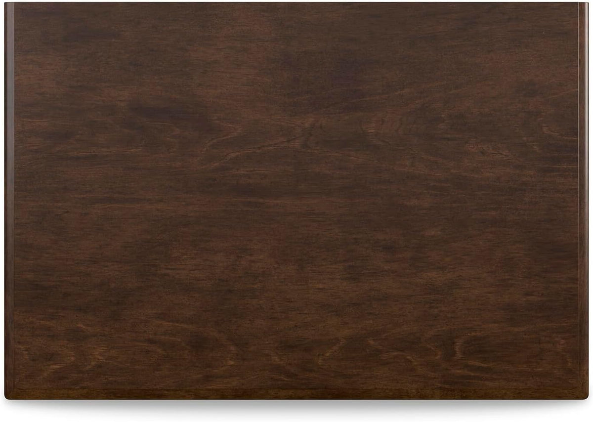 Signature Design by Ashley Danabrin Classic 2 Drawer Nightstand for Bedroom, 26.63" Tall, Dark Brown