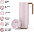 Ello Magnet 18oz Insulated Stainless Steel Travel Mug with Handle, Sonoma