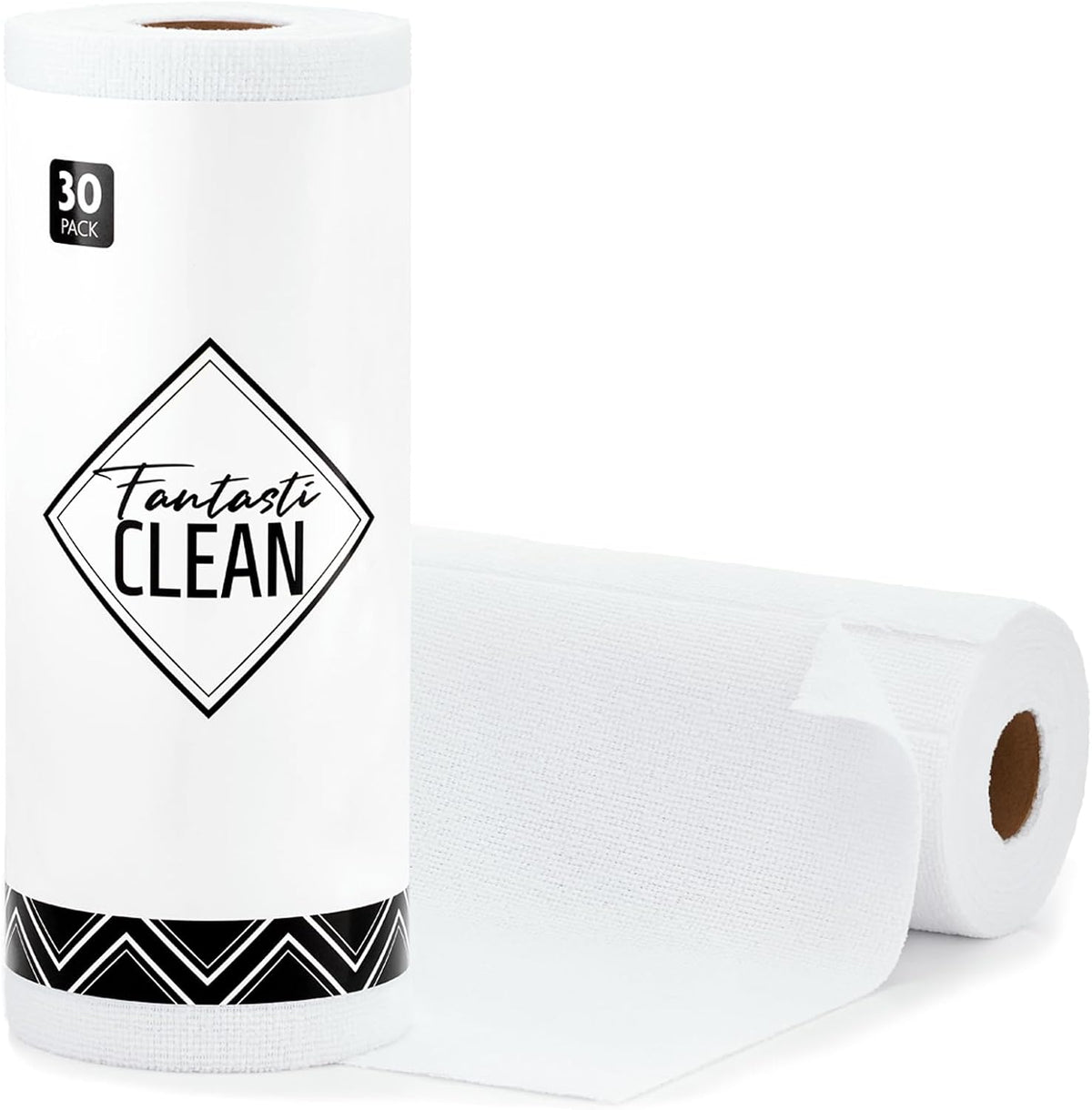 Fantasticlean Microfiber Cleaning Cloth Roll -75 Pack, 12" x 12" (Pink)