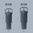 Ello Oasis Go+ 32oz Insulated Stainless Steel Tumbler with Straw, Horizon