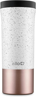 Ello Miri 16oz Insulated Stainless Steel Travel Mug with Slider Lid, Rosegold