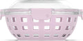 Ello DuraGlass Food Storage Glass Lunch Bowl Container - Meal Prep Container with Silicone Sleeve and Airtight Lid, 5 Cup, Cashmere Pink