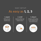 Signature Design by Ashley 8 Inch Twin Memory Foam Mattress, White