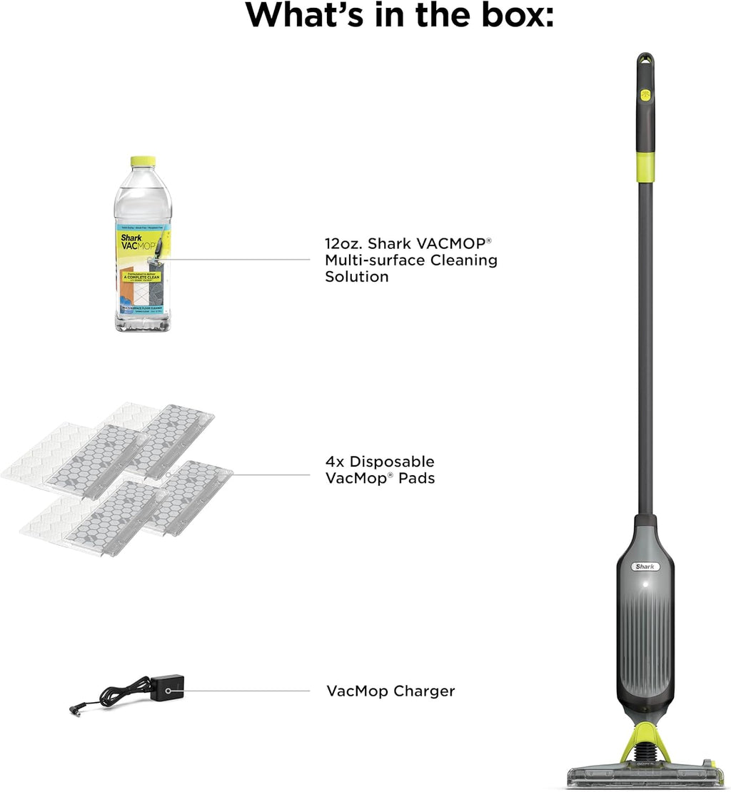 Shark VACMOP Cordless Vacuum & Spray Mop, Gray, VM252