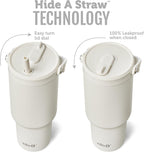 Ello Oasis Go+ 26oz Insulated Stainless Steel Tumbler with Straw, Mineral