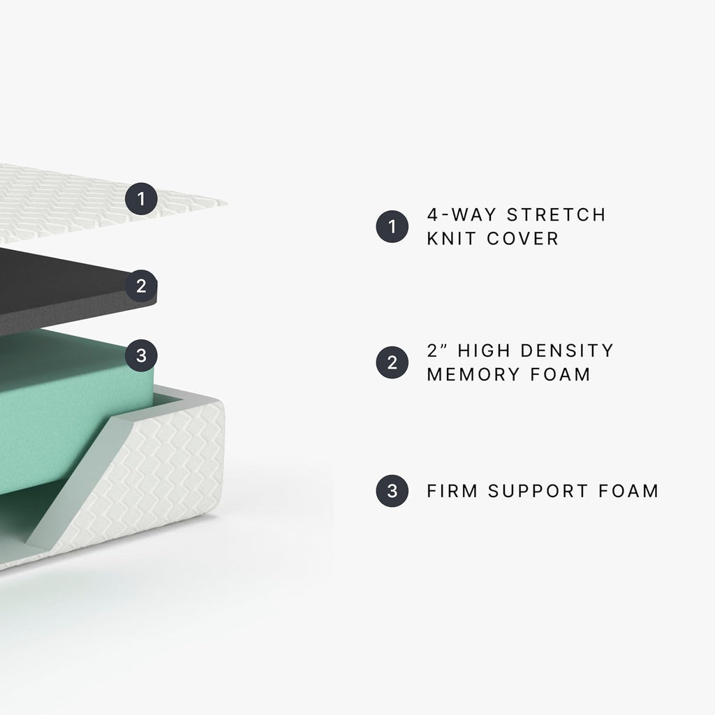 Signature Design by Ashley Chime Memory Foam Mattress, 12 Inch, Queen | Medium Firm comfort and firm support, Cooling knit cover over high-density gel foam, Compressed bed in a box setup