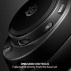SteelSeries Arctis Nova Elite - Hi-Res Wireless Gaming Headset - 96kHz/24bit - Carbon Fiber Speakers - ANC - AI Noise Rejection - App - 2.4GHz + BT - Multi-Source Mix - OmniPlay PC+PS+Xbox - Black