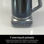 Ninja KT200BL Precision Temperature Electric Kettle, 7-Cup, Blue Stainless | 1500 watts, BPA Free, Hold Temp Setting