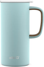 Ello Campy 18oz Insulated Stainless Steel Travel Mug with Handle, Frost