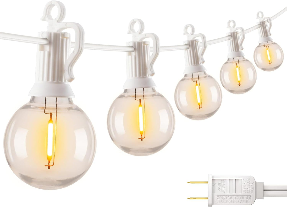 Brightown Outdoor String Lights, 29FT G40 LED IP65 Waterproof Patio Lights