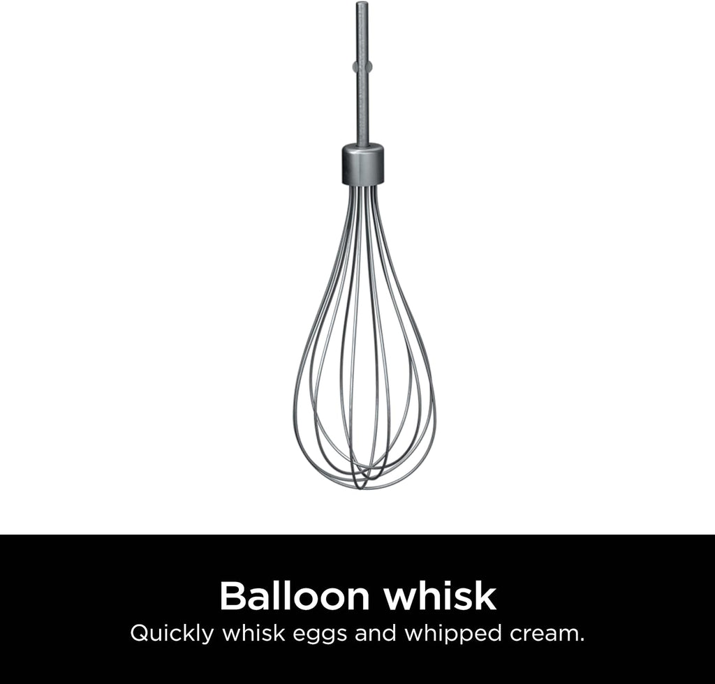 Ninja Balloon Whisk, Fits Power Mixer System CI100 Series, XSKWHSKBRN | Stainless steel balloon whisk quickly whisks eggs & whipped cream. Fits CI100, CI101, CI105BRN. Dishwasher safe.
