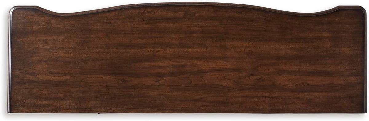 Signature Design by Ashley 7-Drawer Wood Bedroom Dresser, Wide Chest, Brown | Felt-lined top drawers for delicate protection, Sturdy 205 lb frame for master bedroom storage, Lavinton Series
