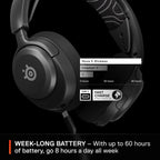SteelSeries Arctis Nova 5 Wireless - Gaming Headset for PC, PS4/5, Mobile - 100+ Audio Presets via App - Neodymium Magnetic Drivers - 60H Battery - 2.4GHz or BT - ClearCast Gen2.X Mic