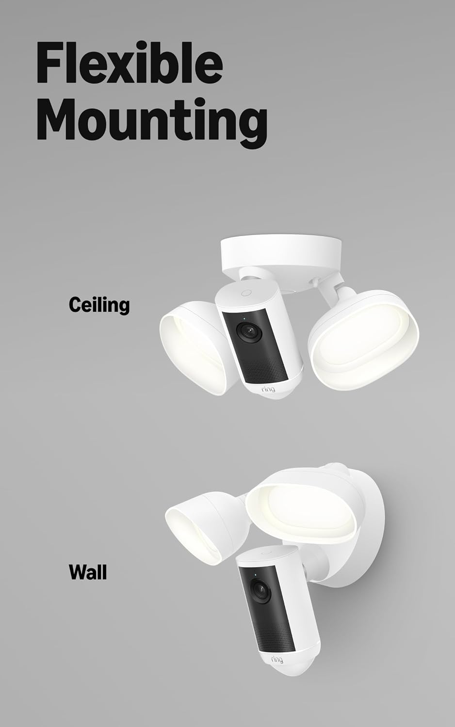 Ring Floodlight Camera 4K Plus (newest gen), Wired, Retinal 4K, Motion-Activated Floodlights, 3D Motion Detection, business or home wireless outdoor security camera, alternative to CCTV