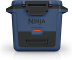 Ninja FrostVault 30qt Hard Cooler, Storage Drawer, Lakeshore Blue, FB131BL | Ninja FrostVault keeps food cool, dry & separate under 40°F for days, with 30-qt capacity holding up to 48 cans.