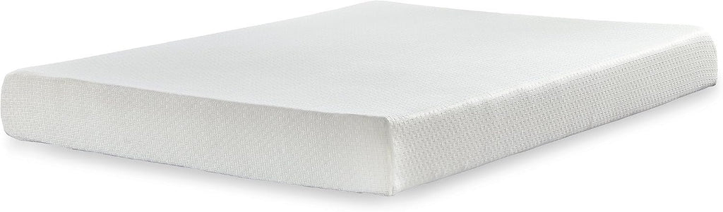 Signature Design by Ashley Queen Size 8 Inch Medium Firm Charcoal Gel & Green Tea Infused Memory Foam Mattress for Pressure Relief, Fiberglass-Free, Mattress In A Box