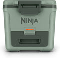 Ninja FrostVault™ 30qt Cooler with Wheels, Dry Storage, Spanish Moss | Ninja FrostVault's 30-qt capacity holds 48 cans, keeps food cool & dry, and rolls easily on all-terrain wheels