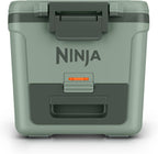 Ninja FrostVault™ 30qt Cooler with Wheels, Dry Storage, Spanish Moss | Ninja FrostVault's 30-qt capacity holds 48 cans, keeps food cool & dry, and rolls easily on all-terrain wheels