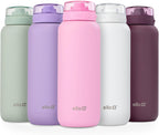 Ello Cooper 22oz Insulated Stainless Steel Water Bottle with Straw, Bubble