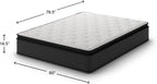 Signature Design by Ashley Queen Pillow Top 13 ' Pillow Top Hybrid Mattress with Gel Memory Foam, Edge Support for Cool Sleep and Pressure Relief, Fiberglass-Free, Bed In A Box