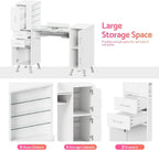 Nail Desk Tech Storage,Professional Manicure Desk Top Pull-Out with Glass Top, Dust Collector, 4 Dust Bags, Storage Drawers & Cabinets,8 Metal Legs Manicure Table