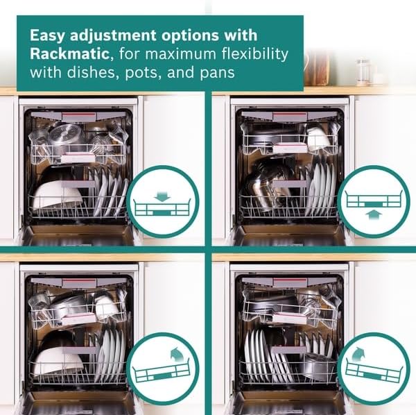 Bosch Series 4 SMS4EMW06G Freestanding Dishwasher, 60cm, White