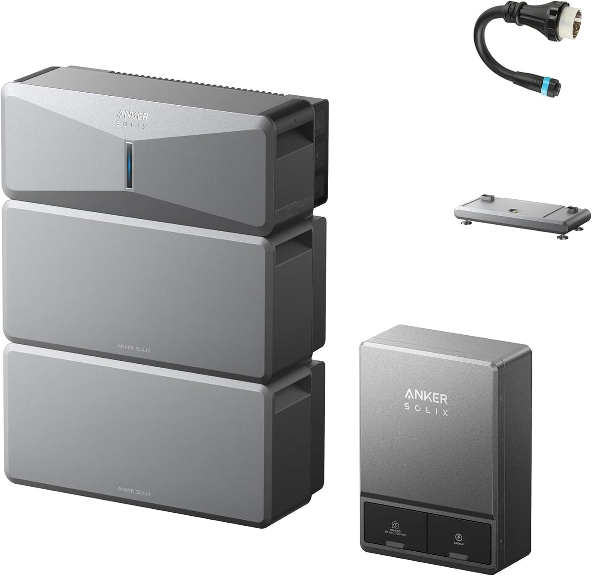 Anker SOLIX E10, Smart Inlet Box and Extra Battery, 12kWh-90kWh