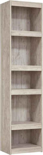 Signature Design by Ashley Willowton 72-Inch Bookcase Pier, Whitewash