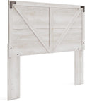 Signature Design by Ashley Shawburn Queen Headboard Only, Whitewash | Crossbuck panel style, Engineered wood (MDF/particleboard/plywood) and decorative laminate, Fits standard metal frames