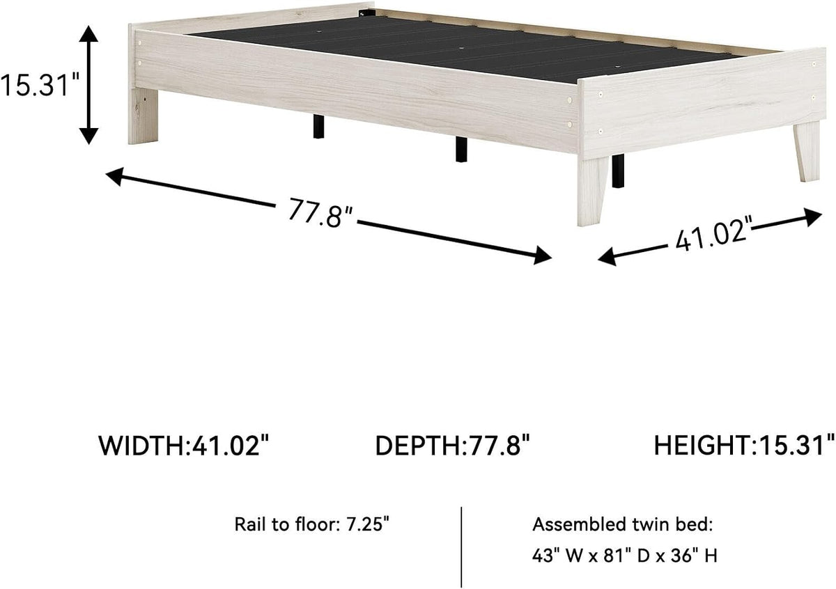 Signature Design by Ashley 6 Drawer Dresser for Bedroom, Light Natural Oak | Textured-grain engineered wood, 6 smooth-glide vinyl-wrapped drawers, Dark pewter pulls, Socalle Series