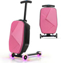 Suitcase Scooter,Ride on Suitcase for Kids,2in1 Hardside Scooter Luggage