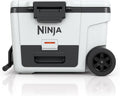 Ninja FrostVault™ 45qt Cooler with Wheels, Dry Storage Drawer, White | Ninja FrostVault's 45-qt capacity holds 68 cans, keeps food cool & dry, and rolls easily on all-terrain wheels