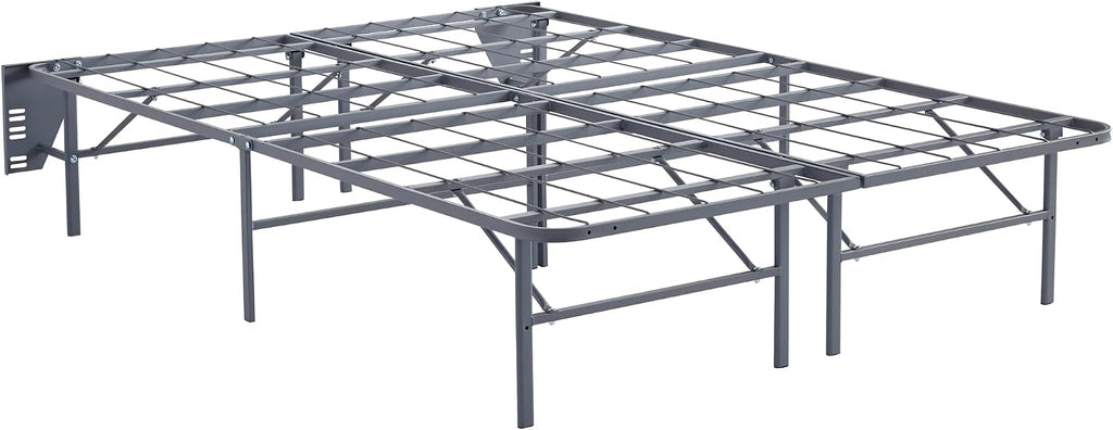 Signature Design by Ashley 1-Piece Box Spring Alternative Full Bed Frame | Box spring alternative, 14-in height, Under-bed storage, Tool-free setup, Included brackets, Better than a Boxspring