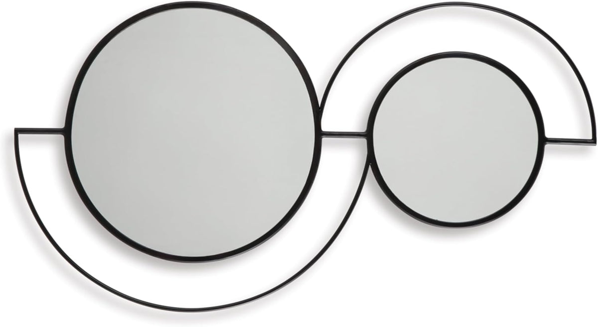 Signature Design by Ashley Shayham Modern Accent Mirror with Thin Frame, Black