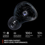 SteelSeries Arctis GameBuds for Xbox - Wireless Gaming Earbuds - 2.4GHz + BT 5.3 - ANC/Transparency - IP55 Water Resistant - 40H Battery - Wireless Charging - Xbox, PC, Switch 2, PS5, Mobile - Black