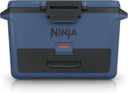 Ninja FrostVault 50qt Hard Cooler, Storage Drawer, Lakeshore Blue FB151BL | Ninja FrostVault keeps food cool, dry & separate under 40°F for days, with 50-qt capacity holding up to 80 cans