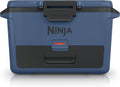 Ninja FrostVault 50qt Hard Cooler, Storage Drawer, Lakeshore Blue FB151BL | Ninja FrostVault keeps food cool, dry & separate under 40°F for days, with 50-qt capacity holding up to 80 cans