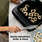 Ninja® Foodi® Smart XL 6-in-1 Indoor Grill & Air Fryer, Black/Silver, FG551 | Smart Cook System with built-in thermometer, XL capacity, perfect doneness, rare to well done. 6-in-1: Grill, Air Fry & more.