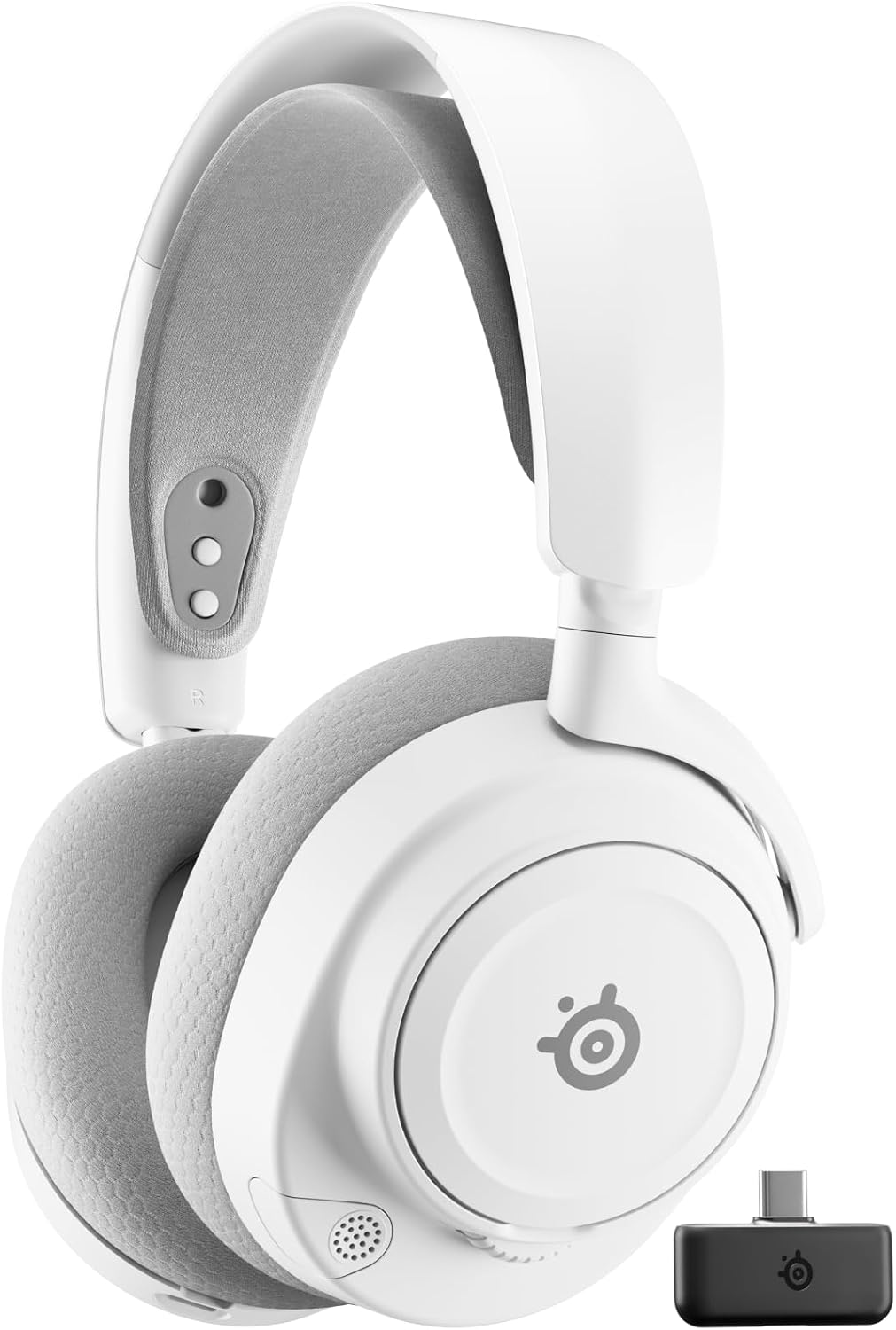 SteelSeries Arctis Nova 7 Wireless Gen 2 - Wireless Gaming Headset for PC - Compatible with PC, PS5, Switch & more - Mobile App Control - 50+ HR with Fast Charge - Mixable 2.4GHz/Bluetooth - White