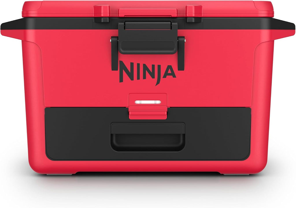 Ninja FrostVault™ 50qt Hard Cooler w/Dry Storage Drawer, Red, FB151RD1 | Ninja FrostVault keeps food cool, dry & separate under 40°F for days, with 50-qt capacity holding up to 80 cans