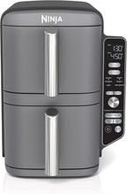 Ninja Air Fryer DoubleStack XL, 10 Qt, 6-in-1, Deep Grey, SL401 | Air fry, broil, roast, bake, reheat, dehydrate, Cooks 4 foods at once, Fits 5 lb chicken
