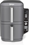 Ninja Air Fryer DoubleStack XL, 10 Qt, 6-in-1, Deep Grey, SL401 | Air fry, broil, roast, bake, reheat, dehydrate, Cooks 4 foods at once, Fits 5 lb chicken