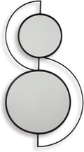 Signature Design by Ashley Shayham Modern Accent Mirror with Thin Frame, Black