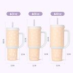 Ello Oasis 30oz Insulated Stainless Steel Tumbler with Straw, Daisies