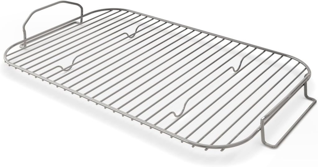 Ninja Woodfire XL Roast & Smoke Rack, for OG800/OG900, Steel, Silver | Ninja Woodfire XL Roast & Smoke Rack lifts food for all-around charring and increased airflow fitting the OG800/OG900 series