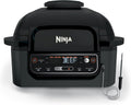 Ninja® Foodi® Smart 5-in-1 Indoor Grill & 4-qt Air Fryer, Black, LG451BK | Smart Cook System with temp probe delivers perfect doneness, rare to well done. Sears, sizzles & air fry crisps. 4-qt, 5-in-1