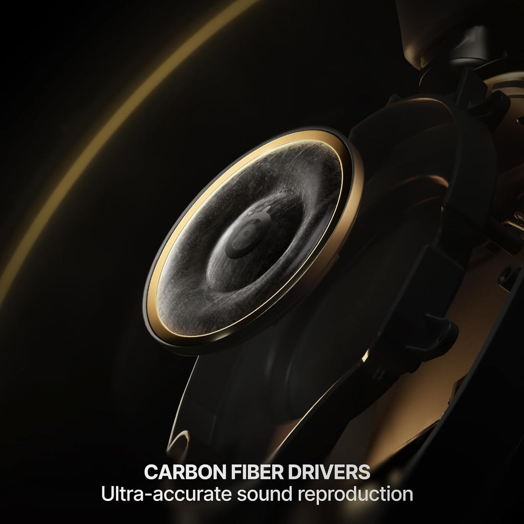 SteelSeries Arctis Nova Elite - Hi-Res Wireless Gaming Headset - 96kHz/24bit - Carbon Fiber Speakers - ANC - AI Noise Rejection - App - 2.4GHz + BT - Multi-Source Mix; OmniPlay PC+PS+Xbox - Sage&Gold