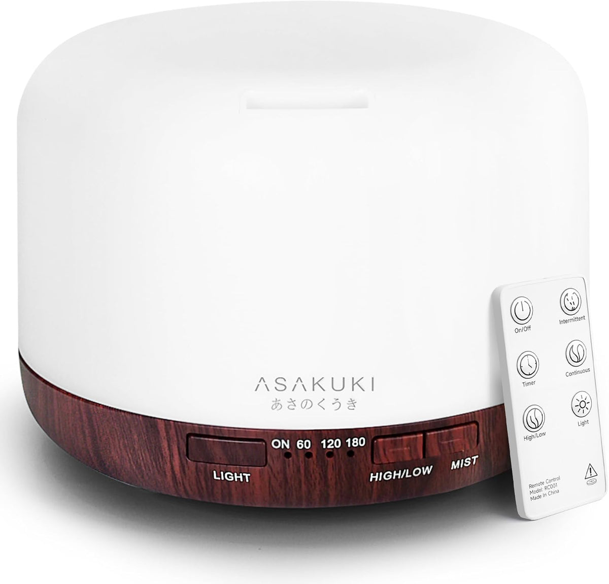 ASAKUKI Essential Oil Diffuser for Home, 500ML Aromatherapy Humidifier