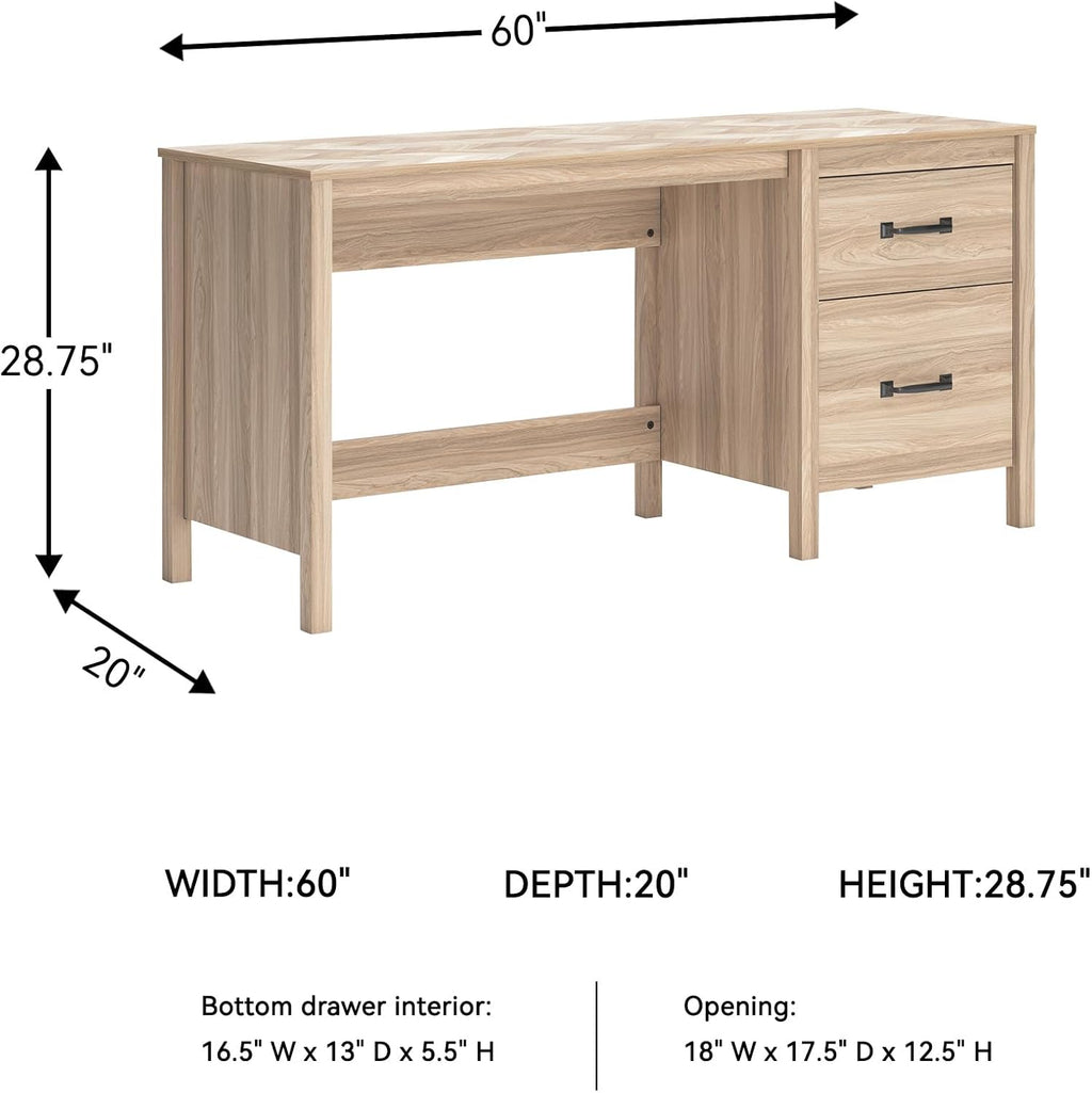 Signature Design by Ashley Home Office Desk, 60" Mid-Century Modern